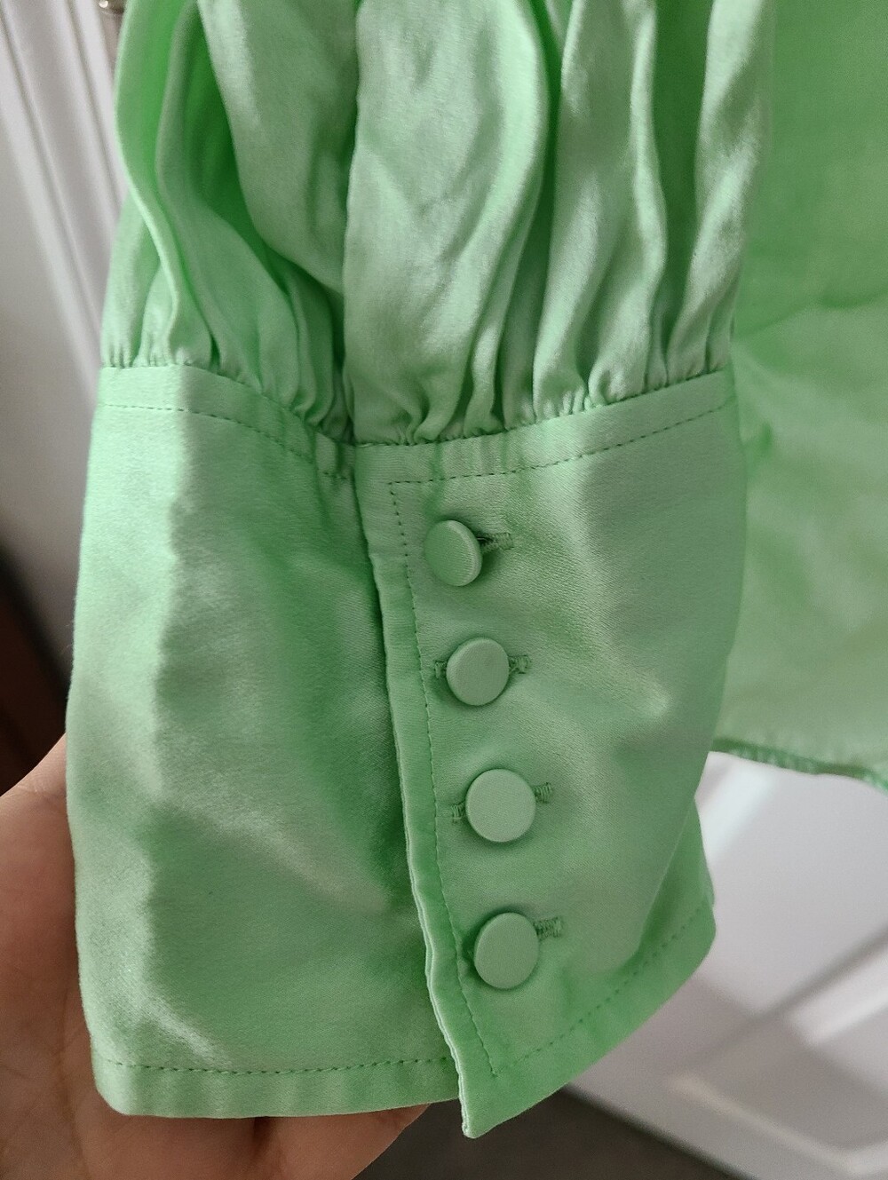 J.Crew Collection Silk Tie Neck Blouse - Picture 4 of 7